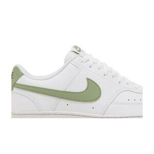 Nike Court Vision Low White Olive Green Athletic Sneakers FD0781-100 Mens Size 9